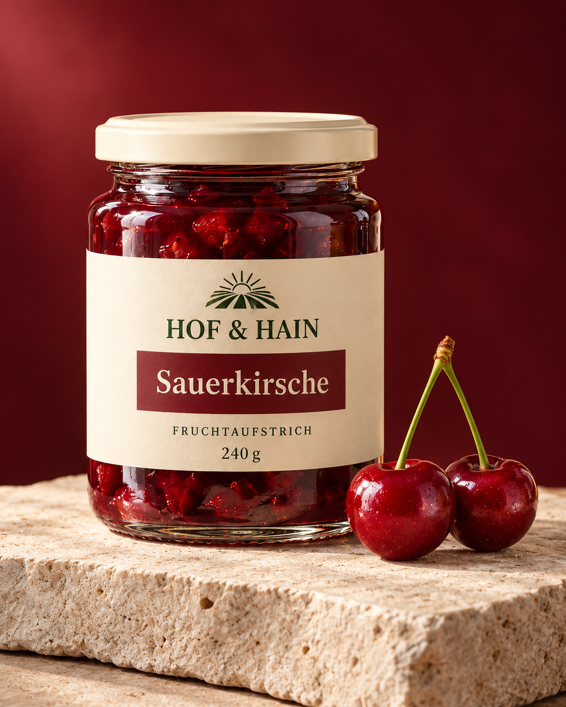 HOF & HAIN Sauerkirsche client product campaign